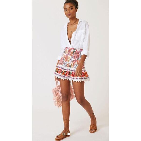 New Farm Rio Spring Bananas Mini Skirt Size M - Picture 2 of 16